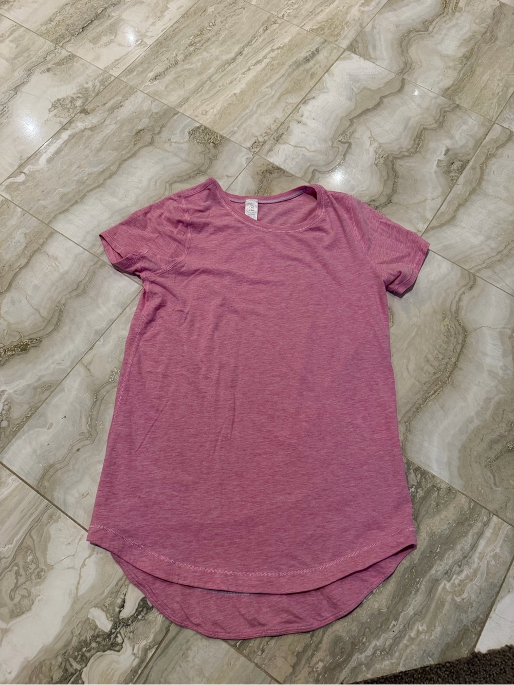 Ivivva Heathered Rose Pink Short-Sleeve Scoop Tee